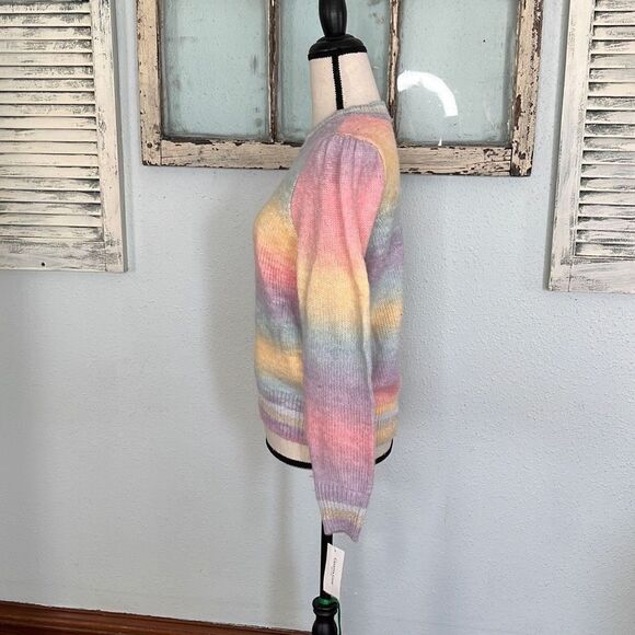 Charter Club Womens Knitted Sweater Crewneck Stripe Ombre Size Large NWT - Picture 3 of 10